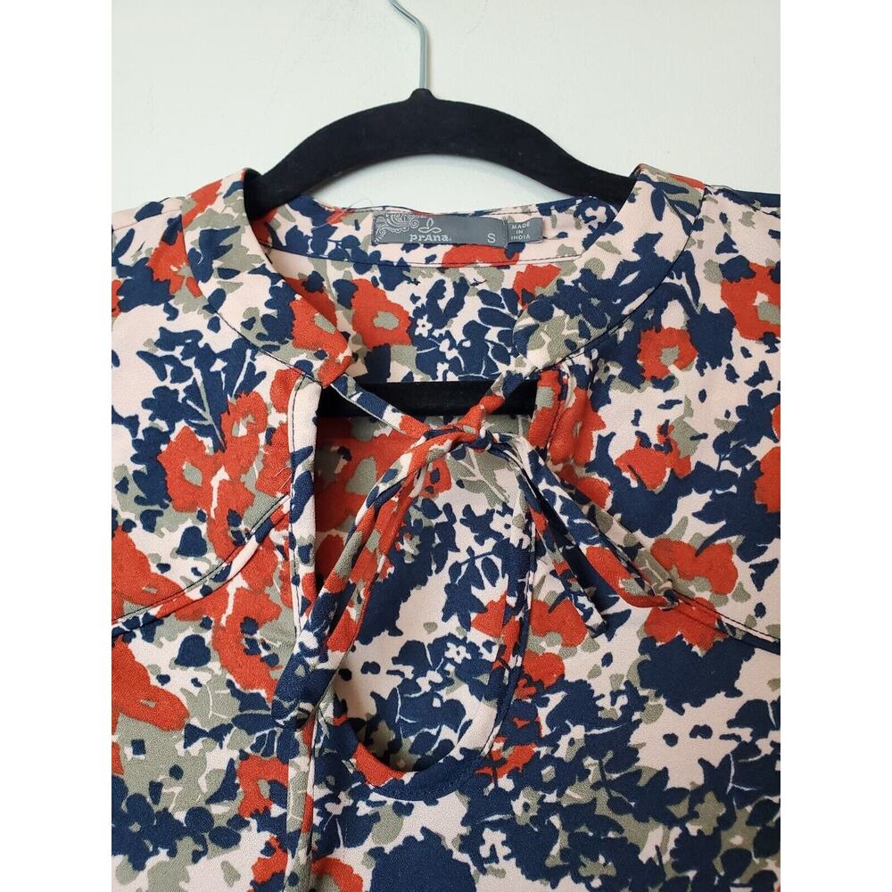 Prana Womens Small Top WILD‎ AT HEART ECO-FRIENDLY Floral Long Sleeve Recycled - Picture 5 of 11